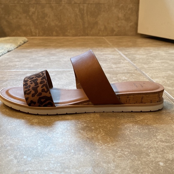 A New Day Two Band Slide On Sandals - Picture 2 of 7
